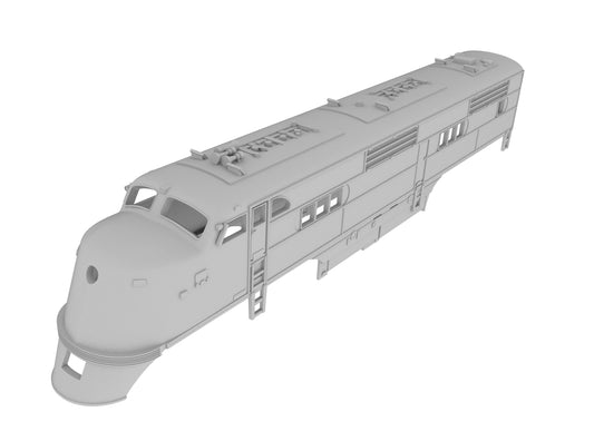 Custom Diesel Locomotive Shell Design