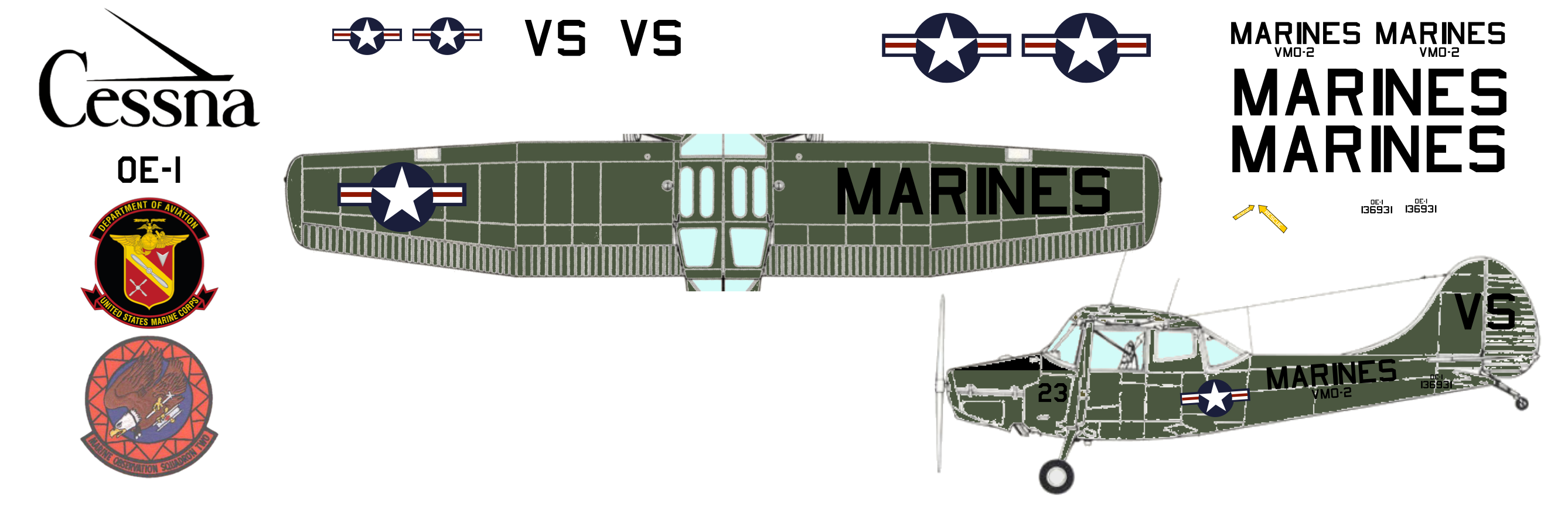 Cessna OE-1 VMO-2 United States Marine Corps – ootbModels