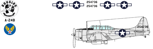 Douglas A-24B Banshee 42-54736 United States Army Air Force