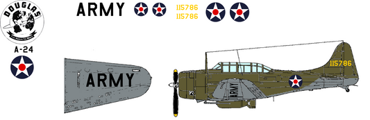 Douglas A-24 Banshee 41-15786 United States Army Air Corps