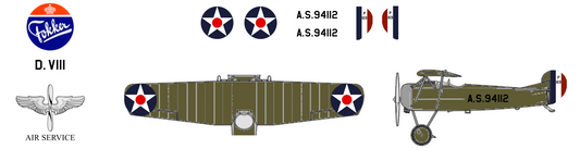 Fokker D.VIII A.S.94112 United States Army Air Service