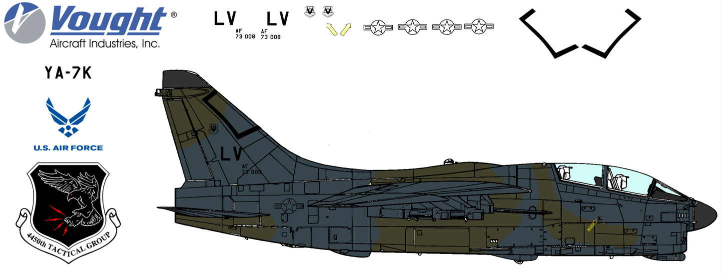 LTV YA-7K 73-1008 United States Air Force