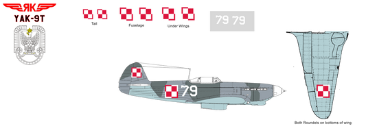 Yak-9T White 79 Polish Air Force