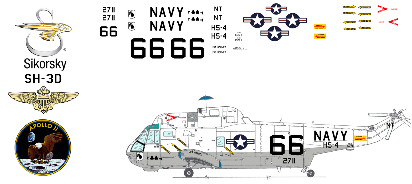 Sikorsky SH-3D Sea King 152711 Apollo 11 Recovery