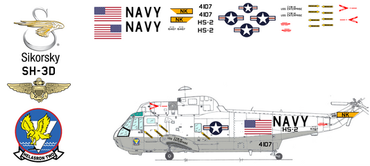 Sikorsky SH-3D Sea King 154107 United States Navy