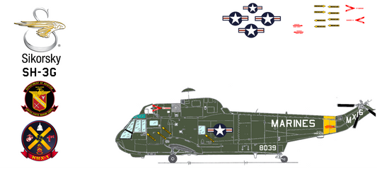 Sikorsky SH-3G Sea King 148309 United States Marine Corps